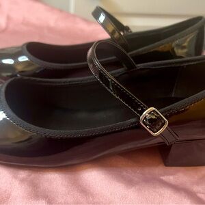 NWOB Madden Girl Sz 8 Black Patent Mary Janes